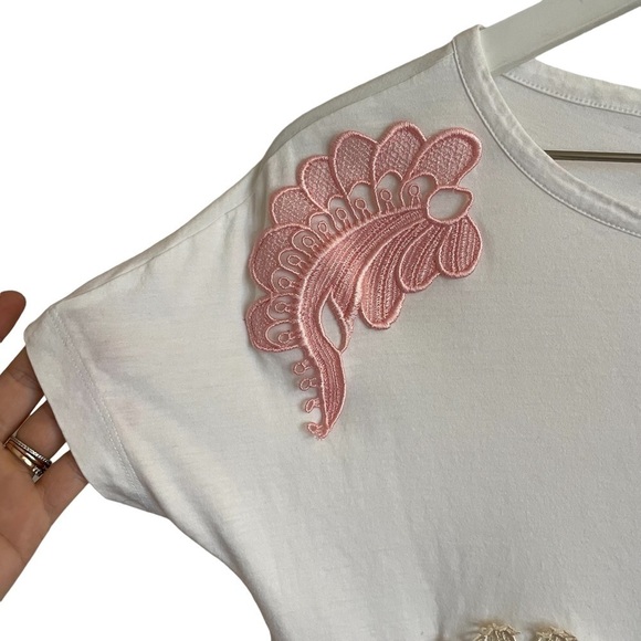 Stella McCartney Embroidered Applique Top, Size 38 (2-4) - Picture 2 of 10